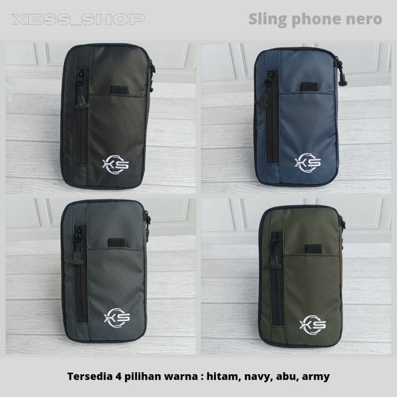 สลิงโทรศัพท์สลิงกระเป๋า Hp แขวนกระเป๋าสตางค์ผู้ชายผู้หญิงพรีเมี่ยมกันน้ํา Nero