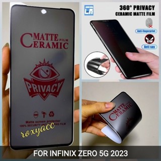 ฟิล์มกระจกนิรภัยเซรามิก ป้องกันแสงสะท้อน ผิวด้าน สําหรับ Infinix HOT 30 30i SMART 7 ZERO 5G 2023