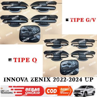 ฝาครอบถังน้ํามัน สีดํา สําหรับ Innova Zenix 2022 2023 2024