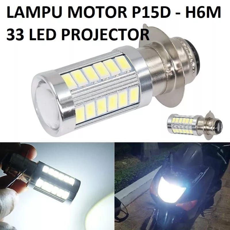 MATA 33 ด้านหน้าตาไฟ LED สําหรับรถจักรยานยนต์ P15D ประเภท H6 AC DC 12V AUTOMATIC MOTORCYCLE MIO SUPR