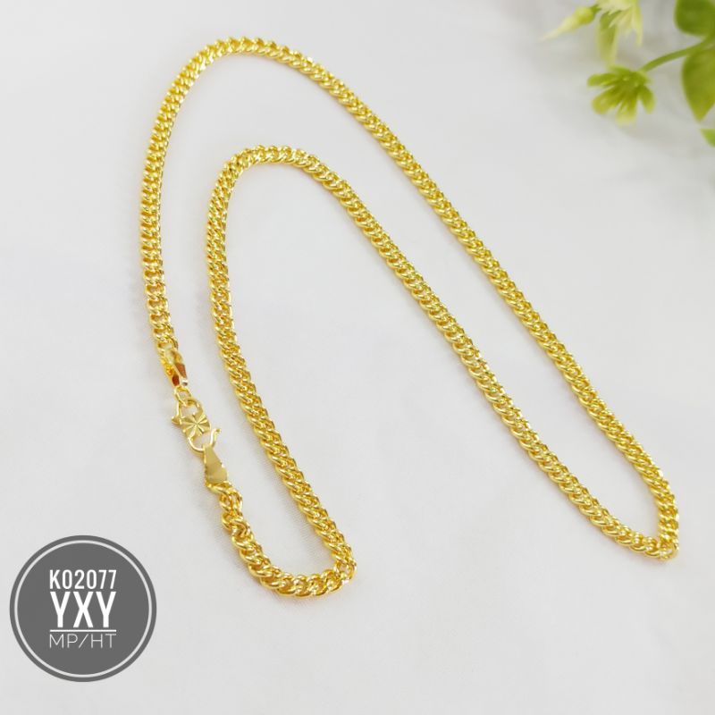 สร้อยคอโซ่ Yaxiya (45ซม.) สีทอง K02077