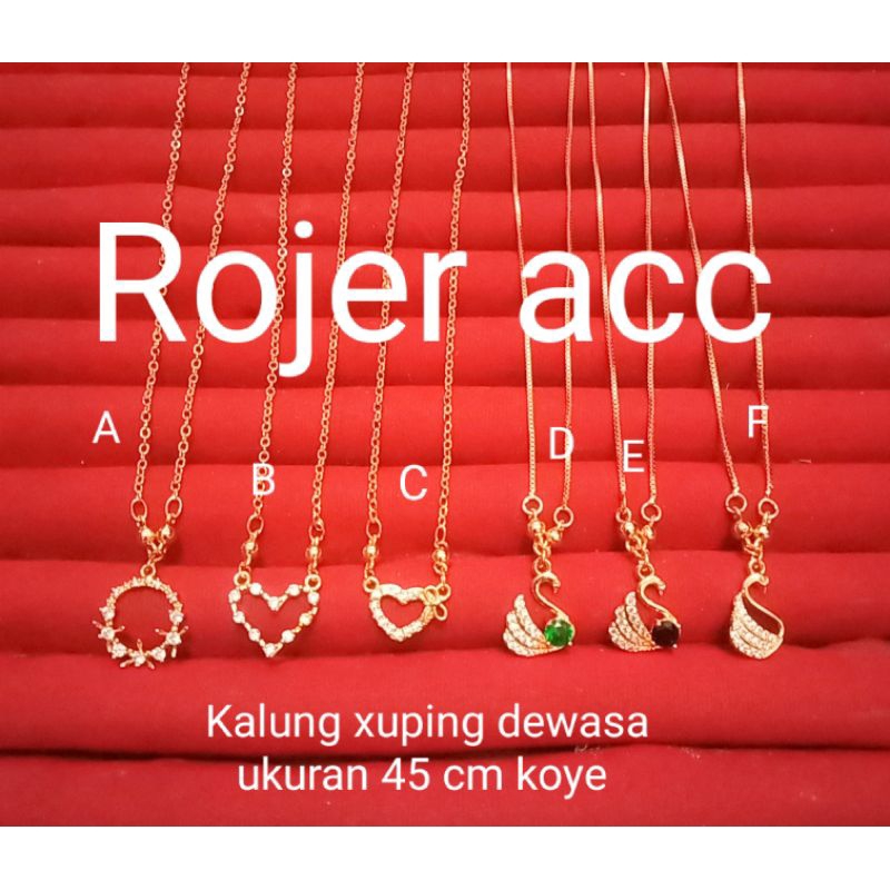 มาต้า RJ84 ซู่ผิง สร้อยคอชุบทองผู้หญิงตาเพทาย ขนาด 45 ซม. โคเย