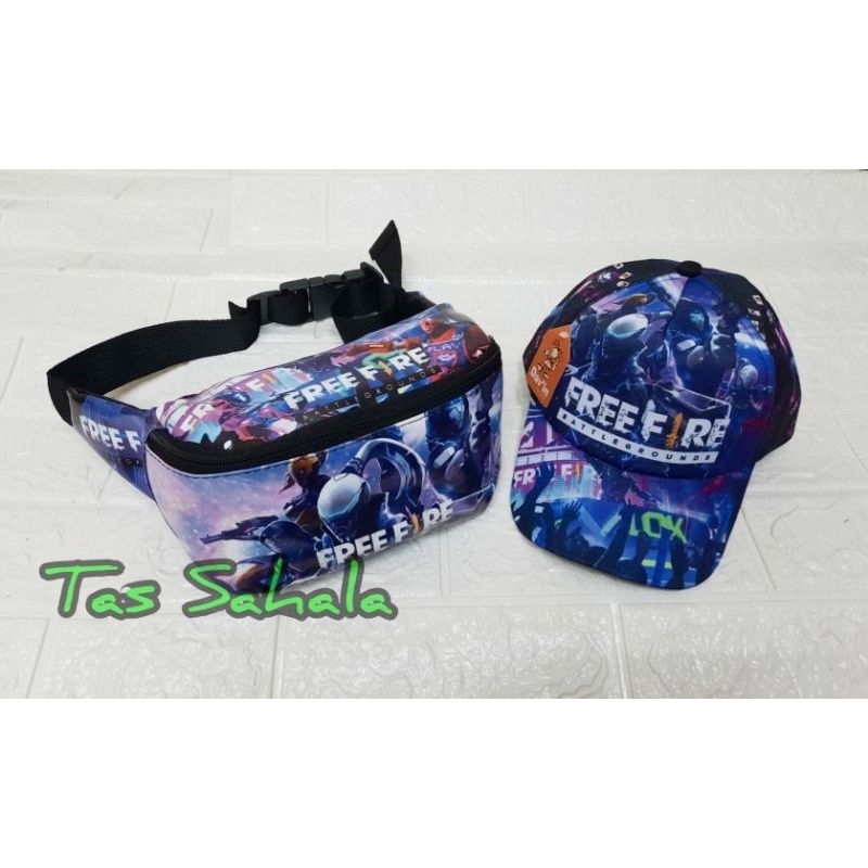 FreeFire ML PubG กระเป๋าสะพายไหล่และหมวกเด็กผู้ชาย