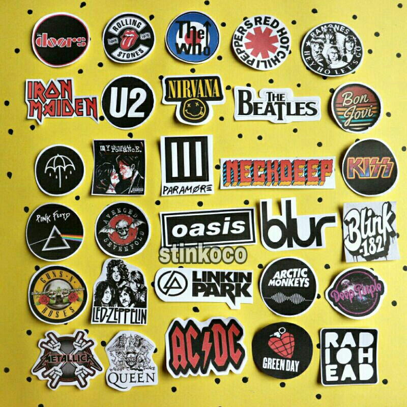 [30PCS] สติ๊กเกอร์ BAND 90S เนื้อหาใหม่ 30 สติ๊กเกอร์