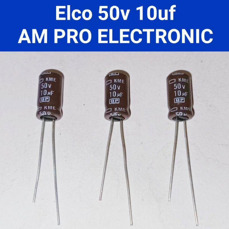 Elco 50v 10uf Elko 10uf 50v Original Bipolar Brown