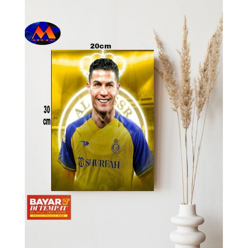 คริสเตียโน RONALDO WALL DECORTATION / โปสเตอร์ RONALDO WOODEN / โปสเตอร์ CRISTIANO RONALDO / จอแสดงผ