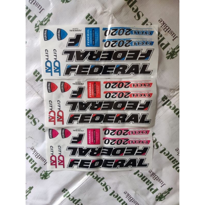 ONE SHEET สติ๊กเกอร์ Federal Random Mix BICYCLE Sticker