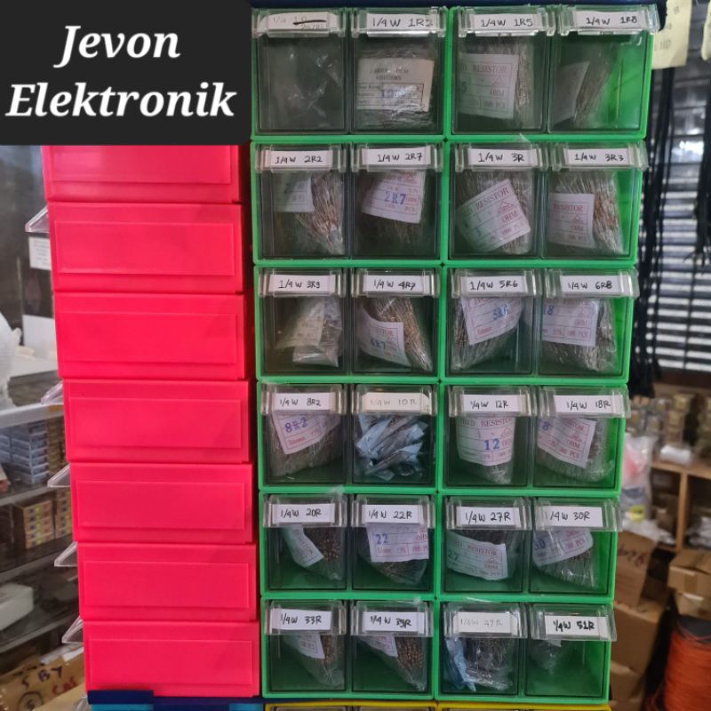 ตัวต้านทานส่วน 1/4 วัตต์ 1R 1R2 1R5 1R8 2R2 2R7 3R 3R3 3R9 4R7 5R6 6R8 8R2 10R 12R 18R 20R 20R 27R 1