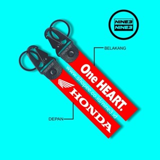 พวงกุญแจโลโก้ HONDA ONE HEART GANCI แบบพรีเมี่ยม สําหรับรถยนต์ รถจักรยานยนต์ HONDA ONE HEART