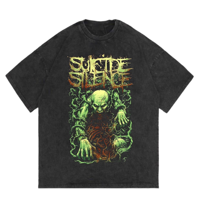 OSSU TSHIRT BAND SUICIDE SILENCE GREEN MONSTER