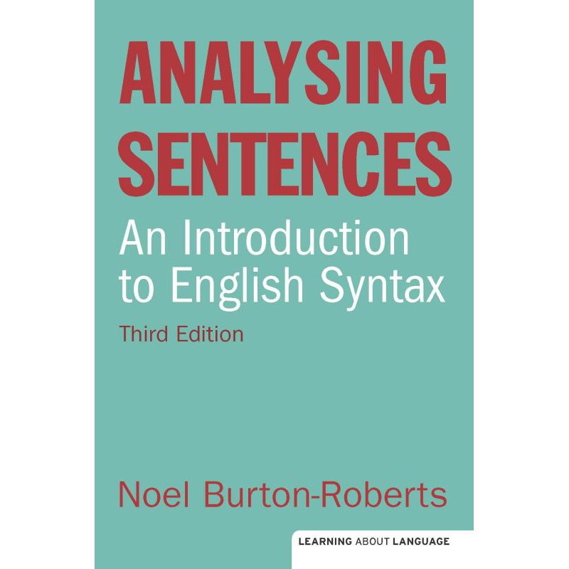 ANALYSING SENTENCES AN INTRODUCTION TO ENGLISH SYNTAX