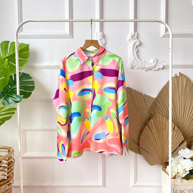 KEMEJA [WHOLESALE] JR8022 - HALSEY BKK SHIRT (4pcs @ Rp. 77,000)