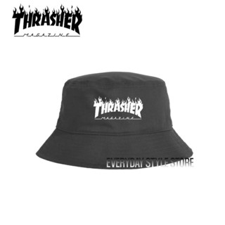 หมวกบักเก็ต รุ่น Thrasher ทรงสเก็ต แบบร่วมสมัย พรีเมี่ยม สําหรับผู้ชาย และผู้หญิง