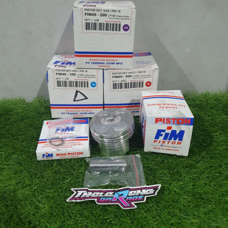 ลูกสูบ Fim49 Satria Fu 150 62 62.5 63 63.5 64 Pin 16 Thelereng_Garage Shop