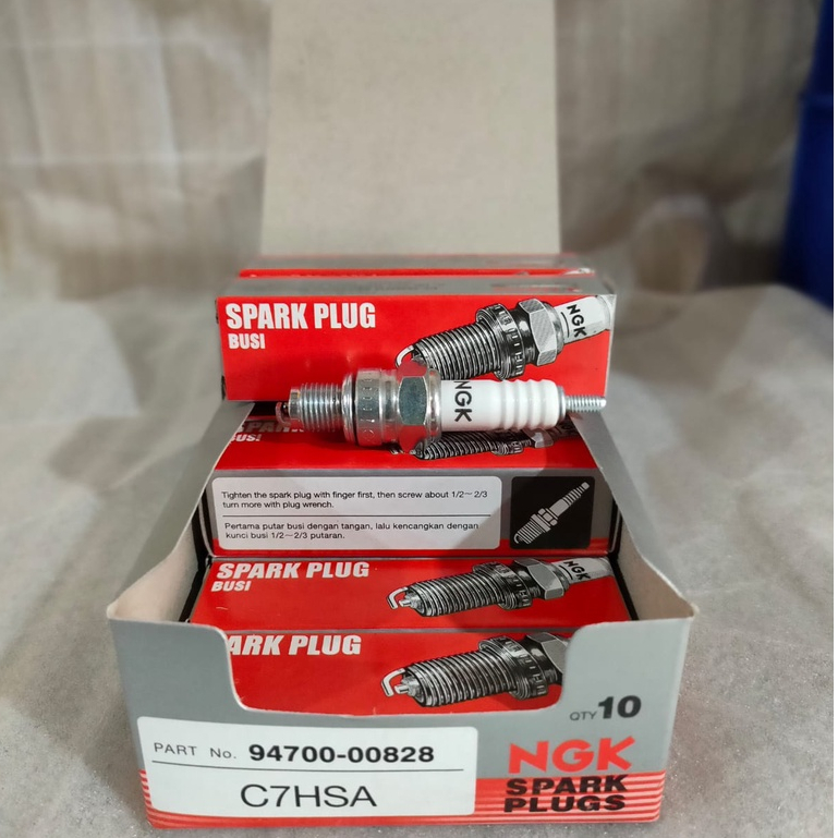 SHORT SPARK PLUG GRAND SUPRA FIT SUPRA X MIO CRYPTON VEGA NGK C7HSA YGP 94700-00828 ORIGINAL YAMAHA 