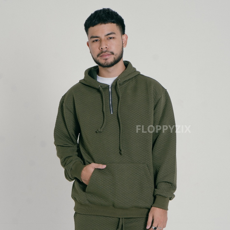 HALF ZIP HOODIE / HALF ZIP COMFY HOODIE / HOODIE สําหรับผู้ชาย