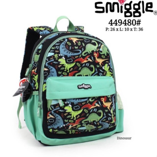 กระเป๋าเป้สะพายหลัง ลาย Smiggle BLACK DINO WANDER JUNIOR