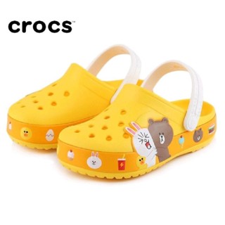 รองเท้าแตะ Crocs สายแล็บสนุก สําหรับเด็ก