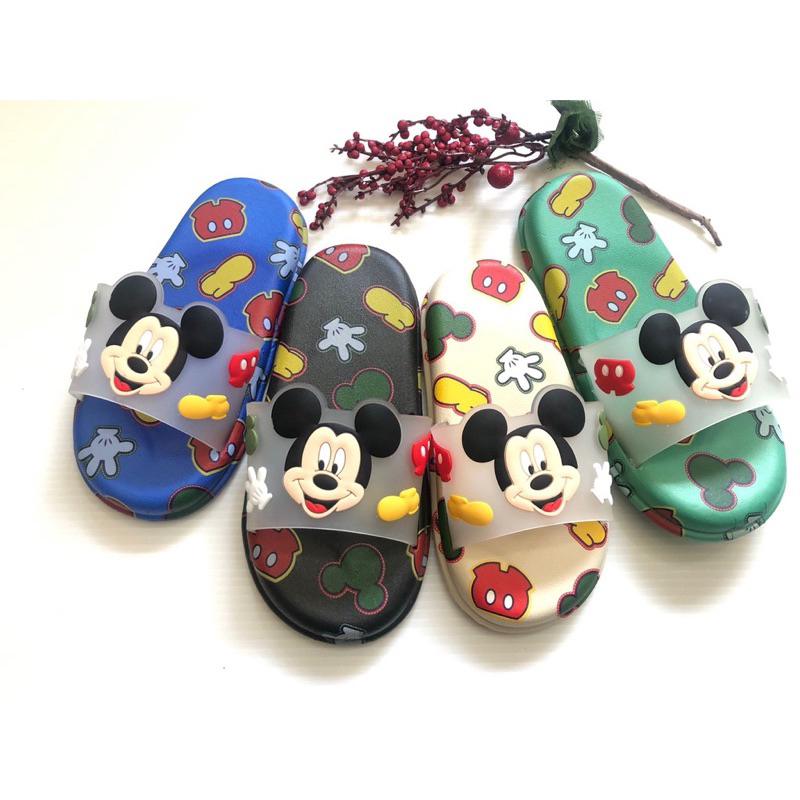 [Size 30-35] MICKEY HYS 1314-MK BOYS SLIP-ON SANDALS 4-8 YEARS IMPORTED / RUBBER SANDALS 4 5 6 7 8 Y