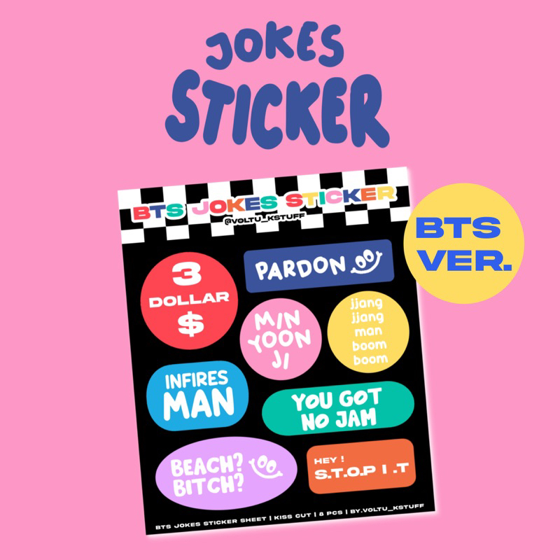 ชุดสติ๊กเกอร์ BTS Jokes