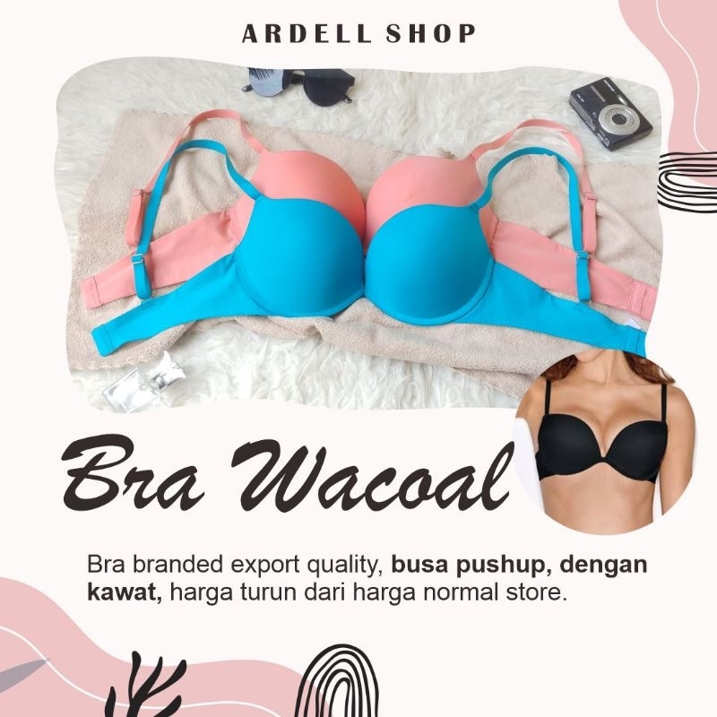 CW WACOAL PUSHUP WOMENS PLAIN SEAMLESS UNDERWEAR BRA CUP 32A 32C 34C IB5365 SPP