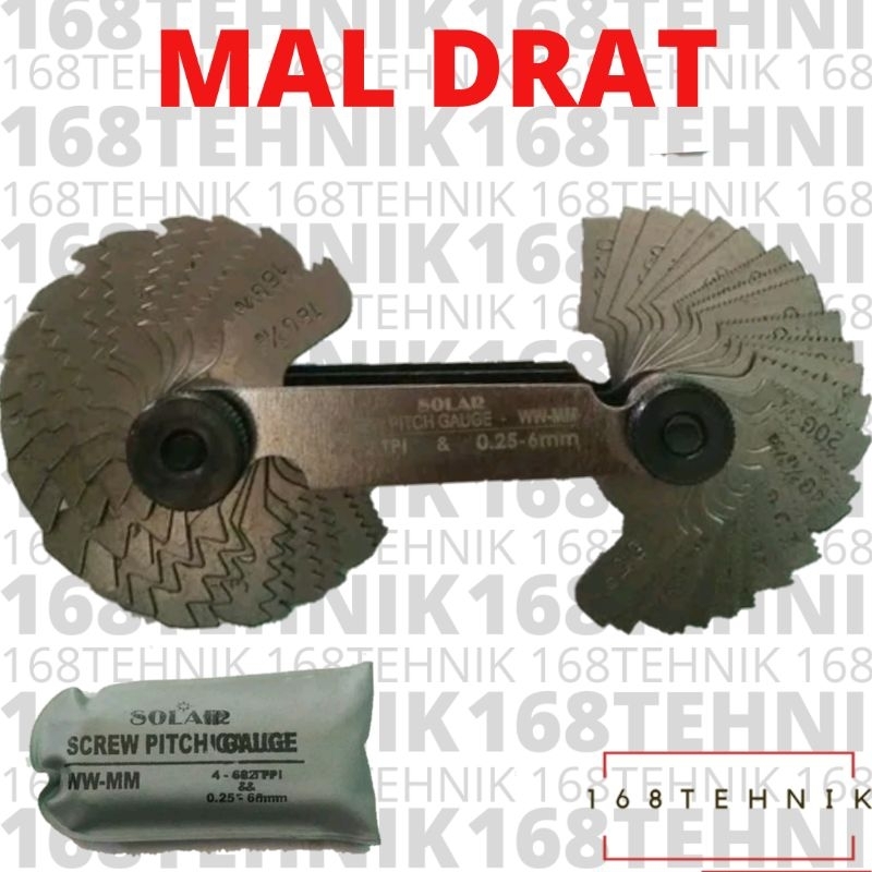 MALDRAT - MAL DRAT - THREAD GAUGE - SCREW PITCH GAUGE