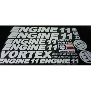 สติกเกอร์ ENGINE11 vortex crit-D team edition สําหรับติดตกแต่งรถจักรยาน