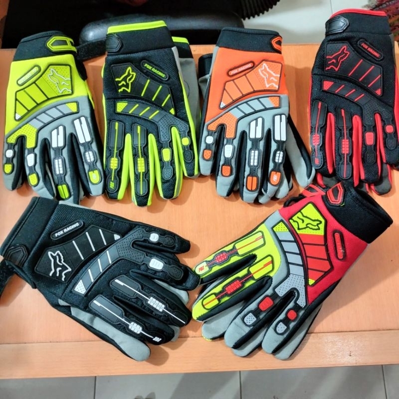 ถุงมือมอเตอร์ไซค์ครอส ถุงมือเทรล แข่ง จักรยานเสือภูเขา รถมอเตอร์ไซด์