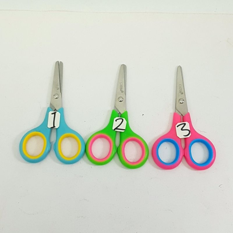 HIJAU Choya HSS Choya กรรไกรขนาดเล็ก 11.5 ซม. สีฟ้า สีเขียว & สีชมพู ราคาต่อ 1 ชิ้น