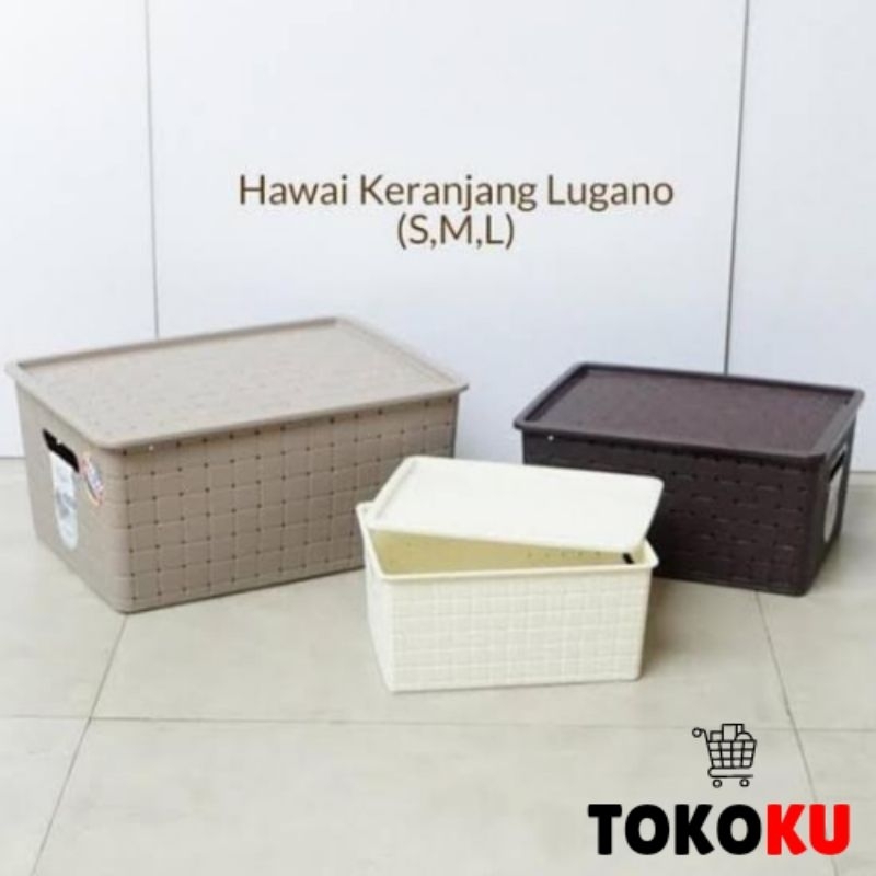 LUGANO BOX ตะกร้าพลาสติกพร้อมมัลติฟังก์ชั่น HAWAII 9251 DY