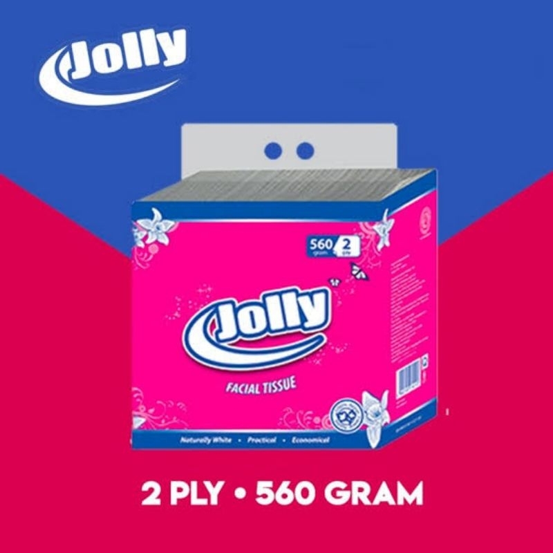 Jolly Facial Tissue 560gram - Jolly Tissue 560 กรัม กระดาษเช็ดหน้า - กระดาษเช็ดหน้า Jolly Tissue Jol