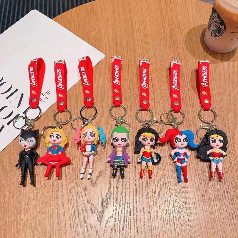 GUNGAN พวงกุญแจตุ๊กตา Wonder Woman / SUPER GIRL / ของที่ระลึกงานแต่งงาน / ของขวัญวันเกิด ฯลฯ
