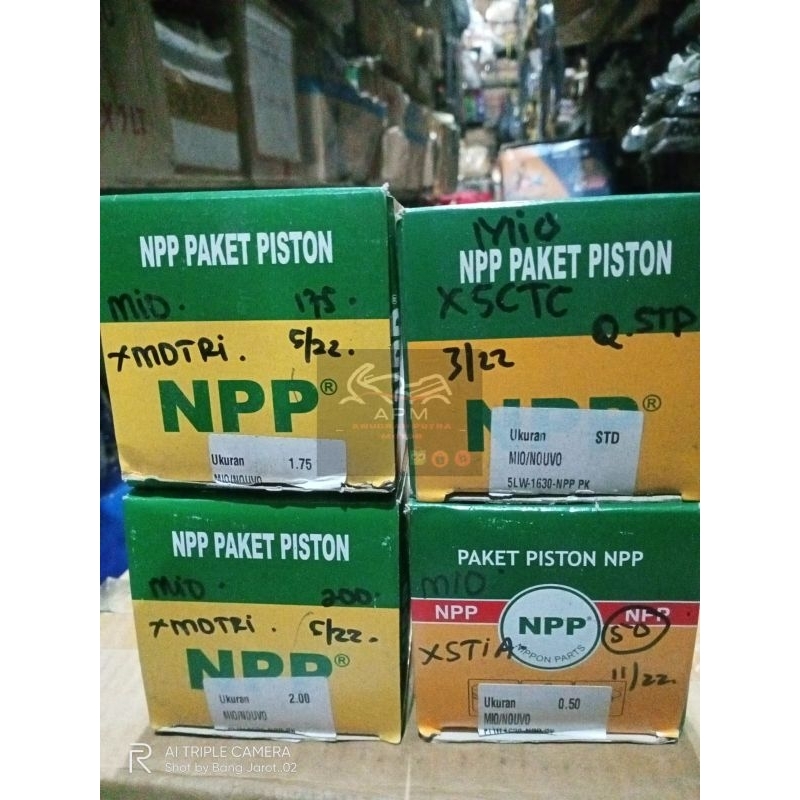 PISTON KIT NPP MIO / NOUVO 5LW Os Std 025 050 075 100 125 150 175 200