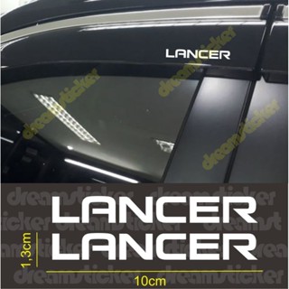 สติกเกอร์ติดรถยนต์ ลาย Mitsubishi Lancer