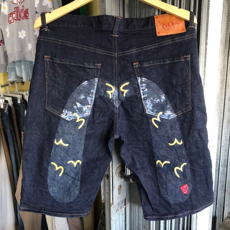 EVISU กางเกงขาสั้นเอวิสุ