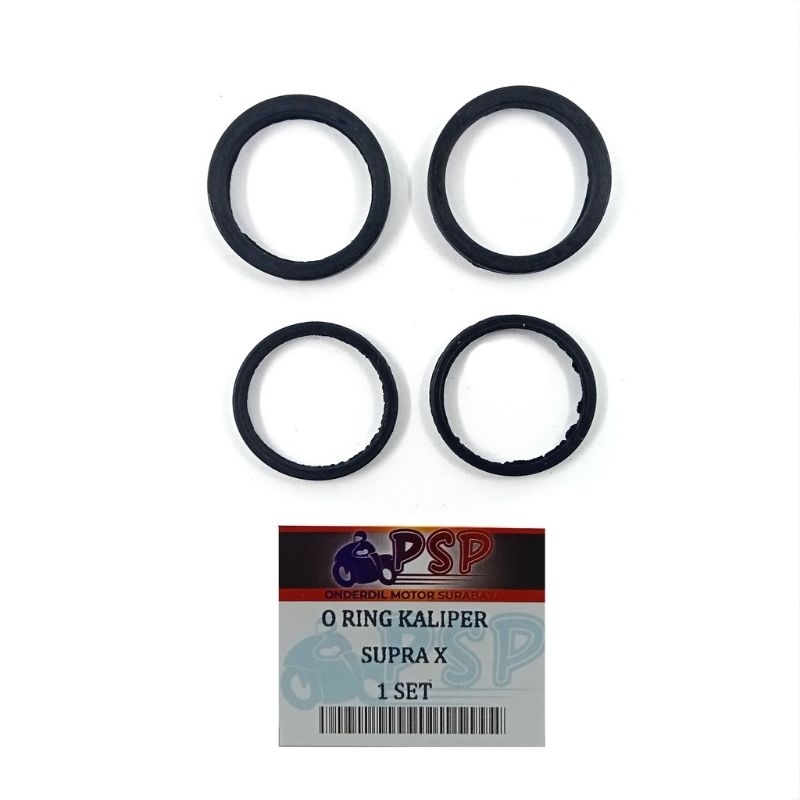 SUPRA X Caliper Oring (ชุด 4 ชิ้น) ซีลยาง O-Ring Piston Front Disc KARISMA / MEGA PRO / TIGER