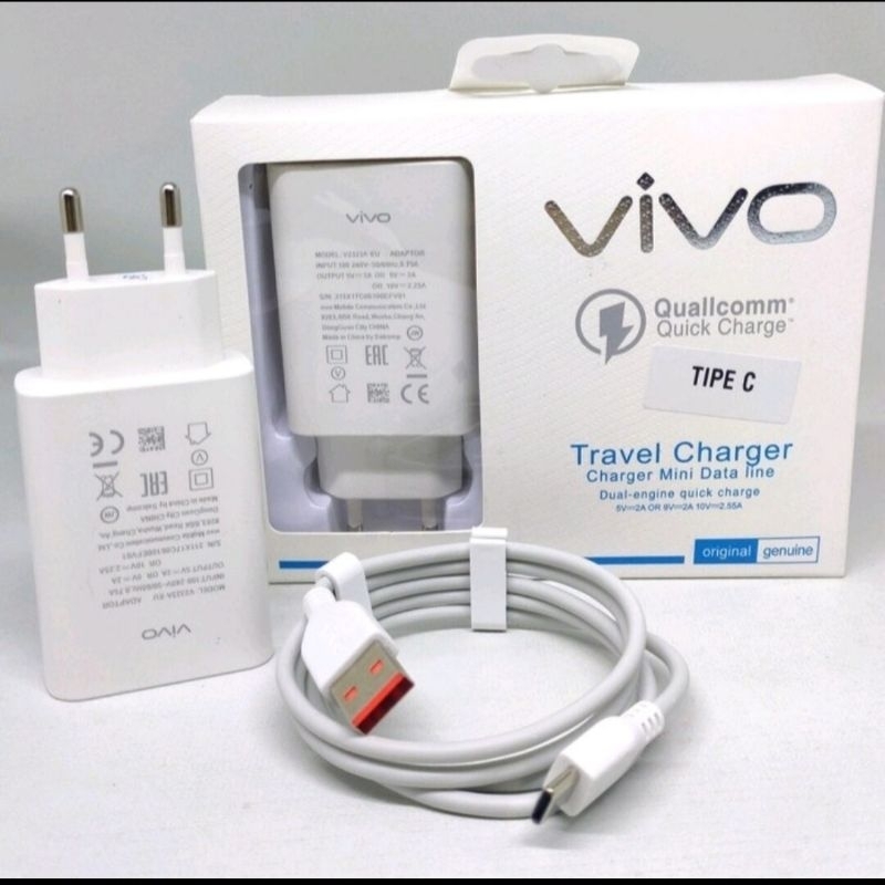เครื่องชาร์จ VIVO Y33S Y21 Y21S Y22 Y35 Y33T Casan Original Fast Charging USB Type C