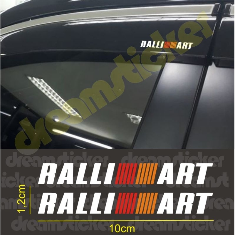 Ralliart Car Gutter Cutting Sticker สติ๊กเกอร์ติดรถยนต์