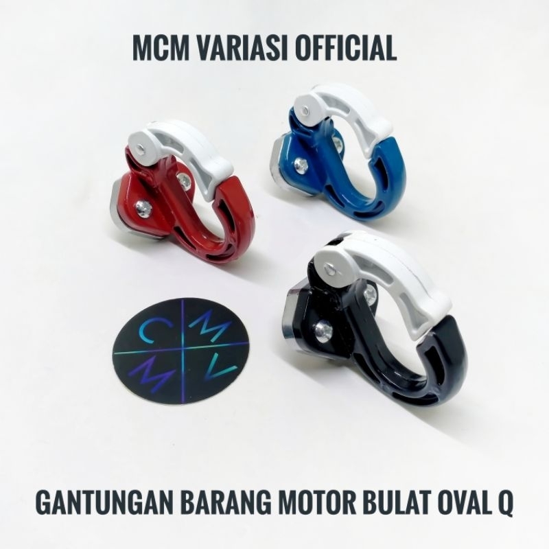 GANTUNGAN Q ALMU UNIVERSAL ROUND OVAL MOTORCYCLE GOODS HANGERS/ตะขอเดี่ยวหมวกกันน็อครถจักรยานยนต์แขว