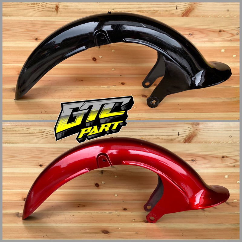 MERAH บังโคลนหน้า Honda C70 สีดําและสีเลือดหมู