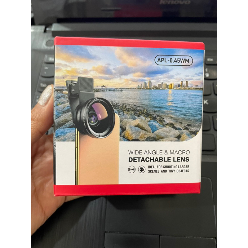 MERAH Apexel Lens Converter Wide & Macro 37mm สําหรับสมาร์ทโฟน - กล่องสีแดงดั้งเดิม