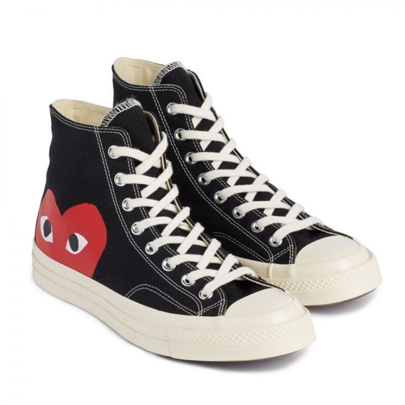 Converse CDG Play Como de Garcos รองเท้าผู้หญิงรองเท้าผู้ชายรองเท้าคล้องคอ