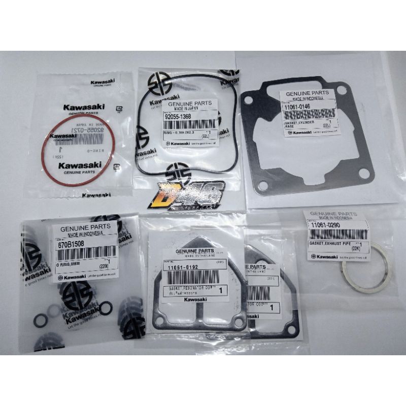 MESIN TOPSET TOP ชุดปะเก็นแพคเกจ UPPER เครื่องยนต์ GASKET KAWASAKI NINJA RR R SS VR BLOCK 1855