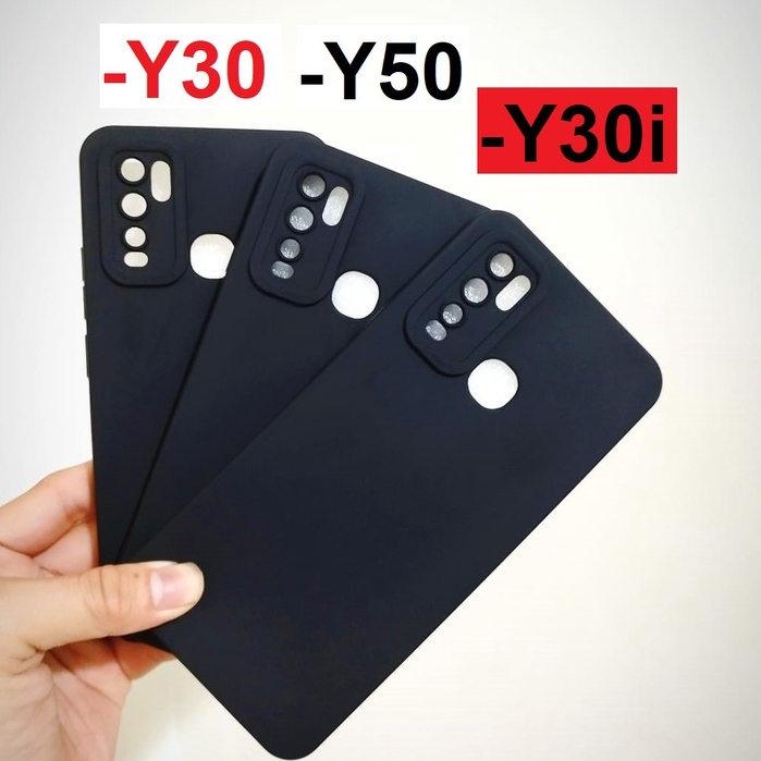 Vivo Y30 Y50 Y30i Case Softcase BLACK MATTE CAMERA PROTECTION Case Casing Hp Vivo Y30 Y50 Y30i