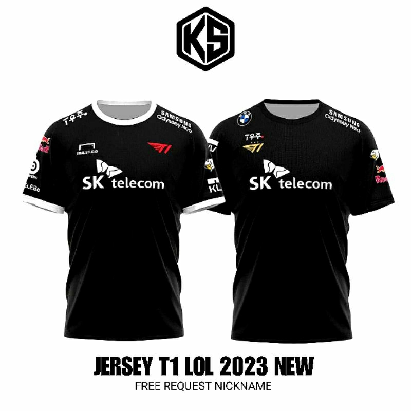 เสื้อเจอร์ซีย์ E-sport T1 LOL 2022.2023 ใหม่ (ฟรี NICKNAME)