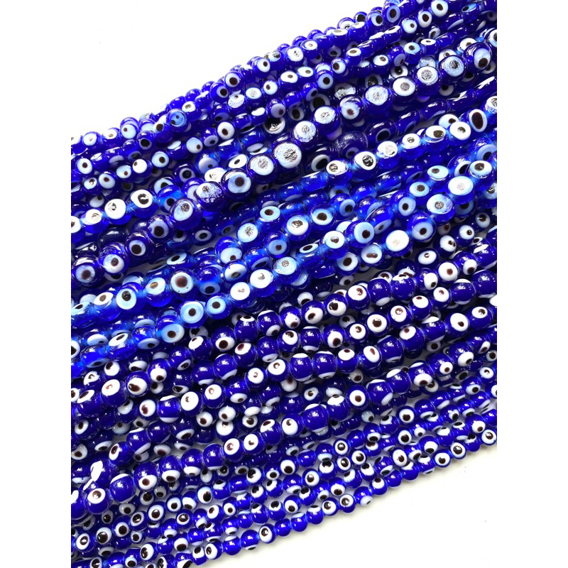 ลูกปัด MATA Blue Fish Eye Bead