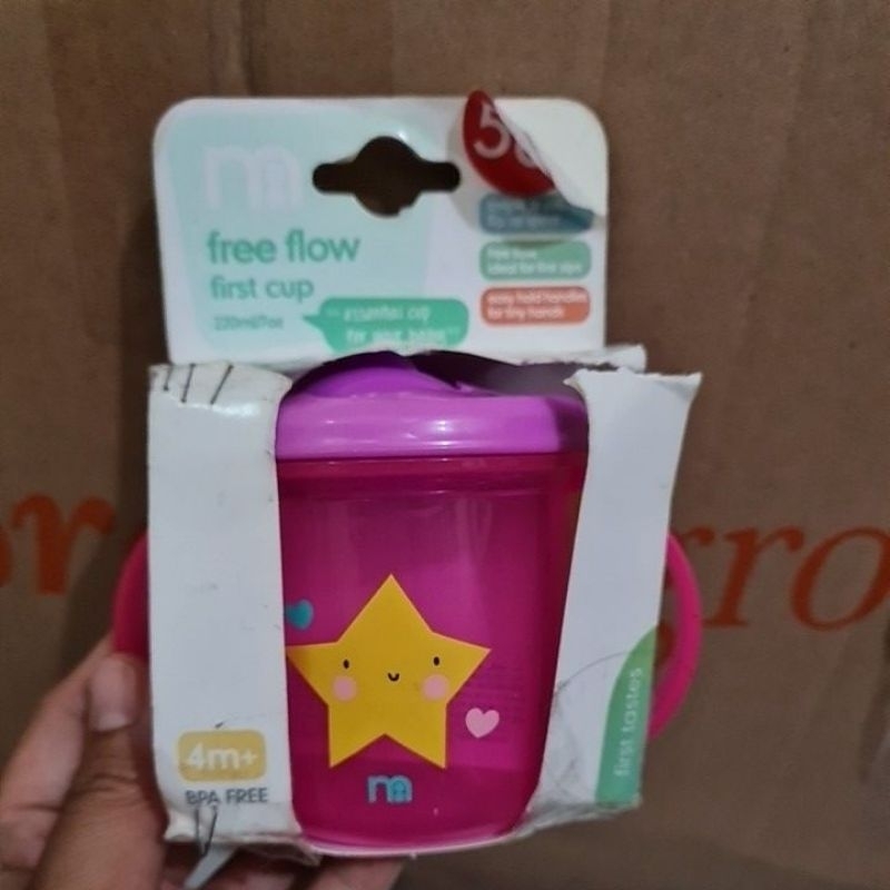 Mothercare free flow first cup 4 Month Baby cup