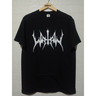 เสื้อยืด พิมพ์ลายโลโก้ Watain Band Builtup Premium