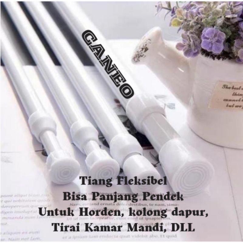 FLEXIBLE POLE 40-70 ซม. CANEO KITCHEN UNDER CURTAIN / WINDOW หรือประตู CURTAIN MAGIC STICK ยาวสั้นฟร