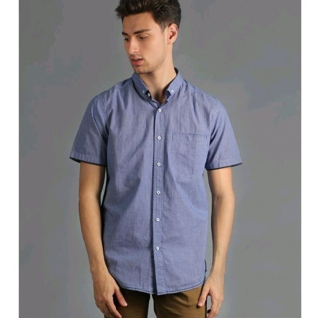 เสื้อเชิ้ตผู้ชาย KEMEJA Original Floats KLSS060